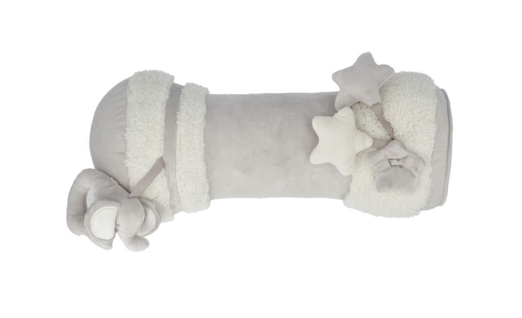 Krabbel-Rolle  Activ-Rolle ¦ grau ¦ Bezug: 95% Baumwolle und 5% Elasthan, Füllung: 100% Polyester ¦ Maße (cm): B: 40 Baby > Spielen > Lernspielzeug - Höffner