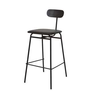 Designstühle in Schwarz 4-Fuß Gestell aus Metall (2er Set)