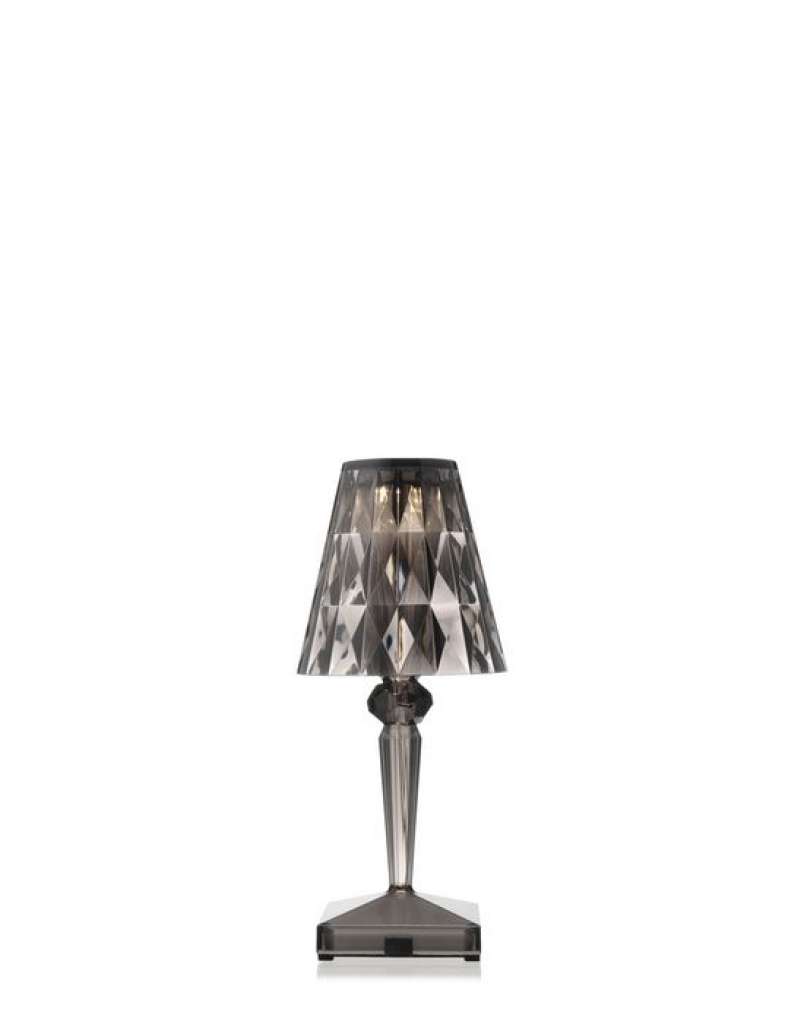 Kartell - Battery Tischleuchte - rauchgrau - indoor