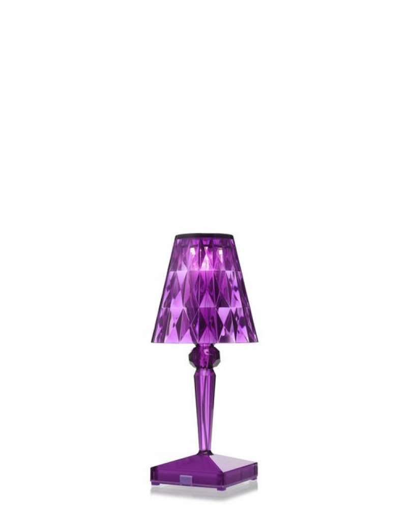 Kartell - Battery Tischleuchte - pflaume - indoor