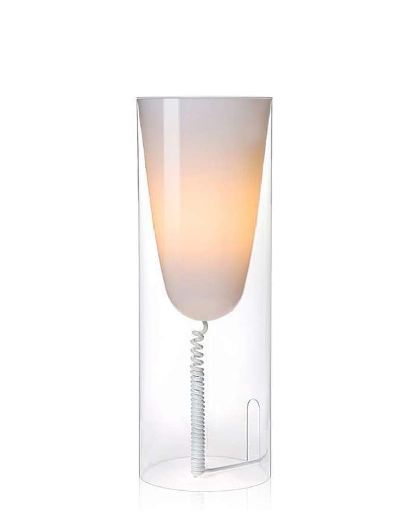 Kartell - Toobe Tischleuchte - glasklar - indoor