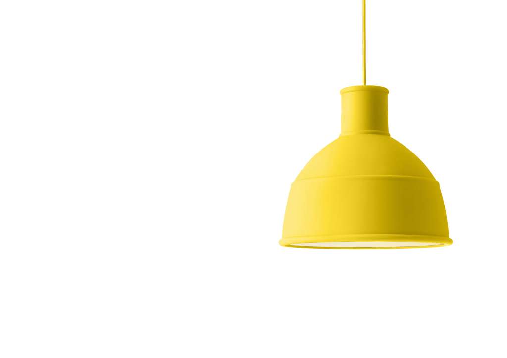 Muuto - Hängeleuchte Unfold Pendant - gelb - indoor