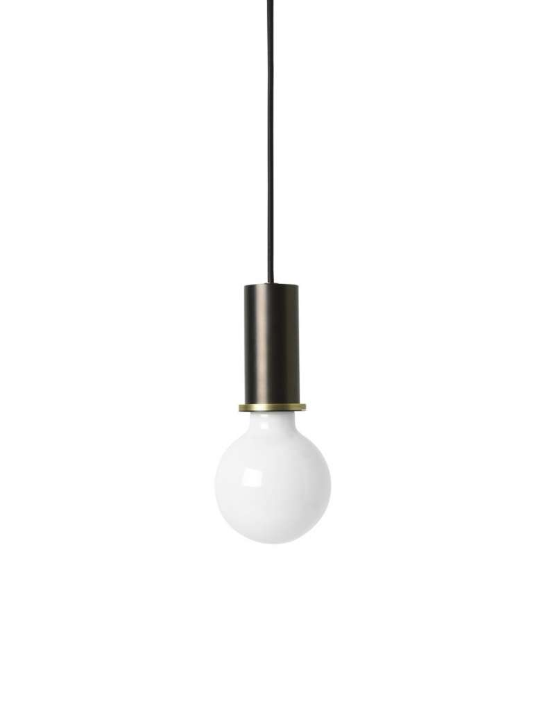 ferm LIVING - Collect Lighting - Socket  - niedrig - messing schwarz - messing schwarz - indoor
