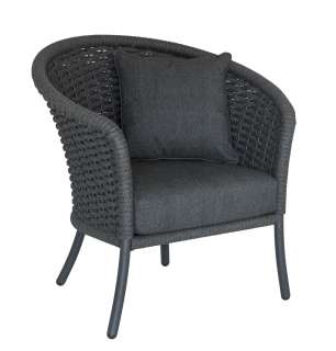 Alexander Rose - Cordial Stuhl gebogen - grau - Bezug/Anthracite - outdoor