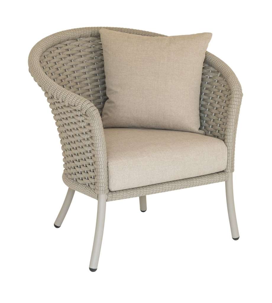 Alexander Rose - Cordial Stuhl gebogen - beige - Bezug/Anthracite - outdoor