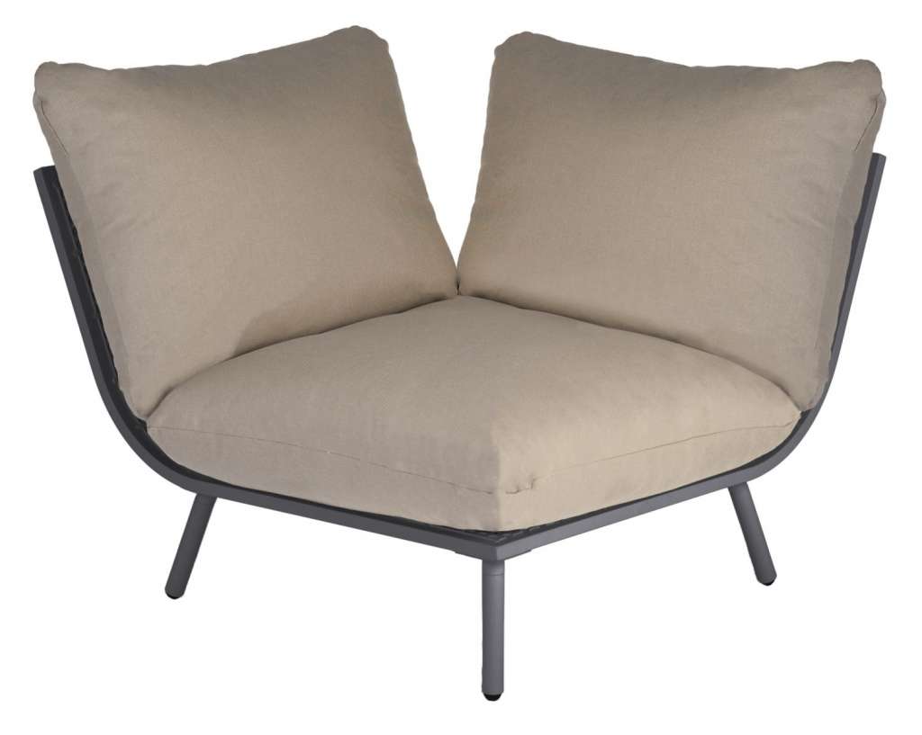 Alexander Rose - Beach Lounge Eckelement - taupe - Flint - outdoor