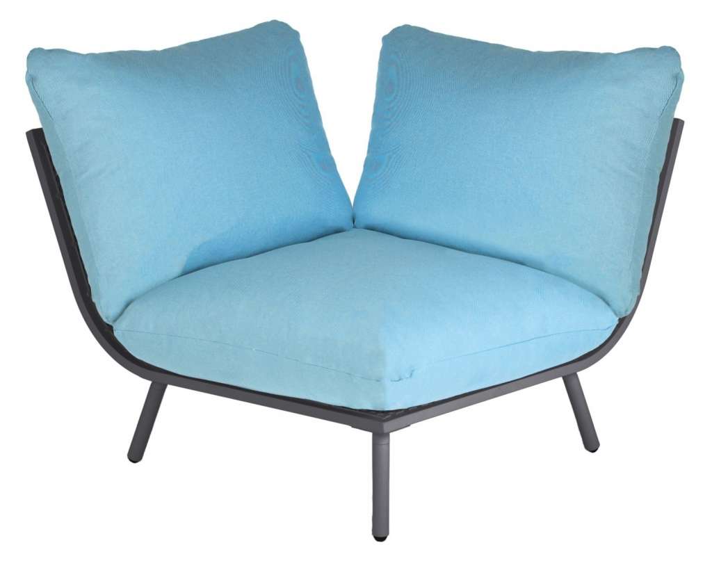 Alexander Rose - Beach Lounge Eckelement - türkis - Flint - outdoor