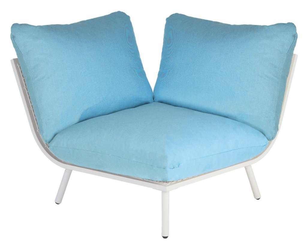 Alexander Rose - Beach Lounge Eckelement - türkis - Shell - outdoor
