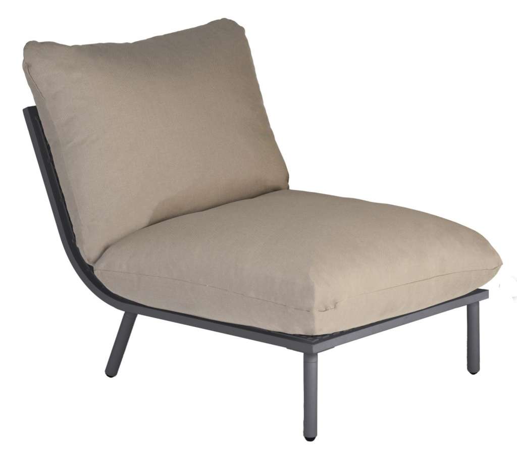 Alexander Rose - Beach Lounge Mittelelement - taupe - Flint - outdoor