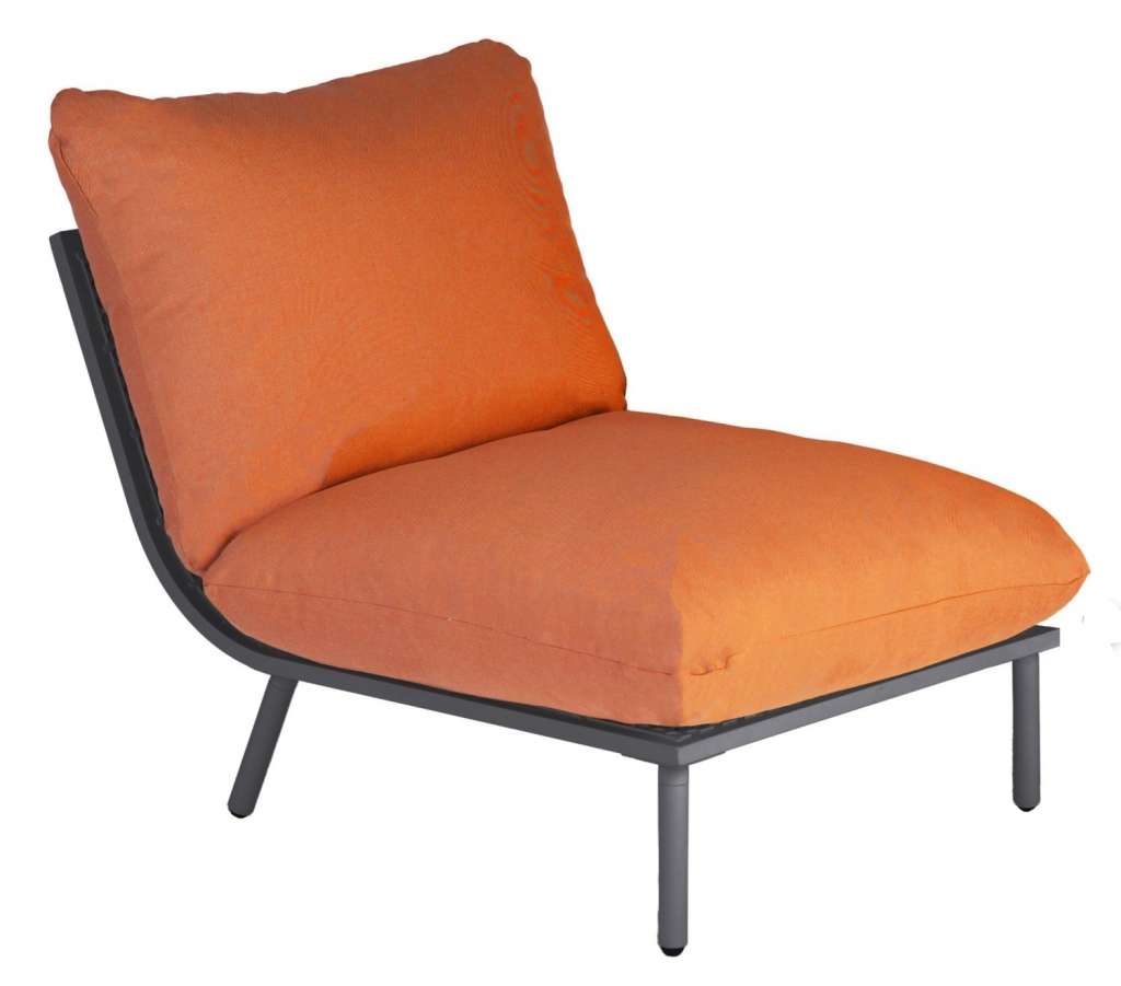 Alexander Rose - Beach Lounge Mittelelement - orange - Flint - outdoor