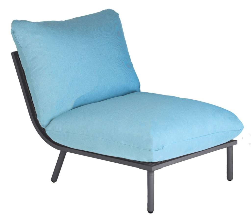Alexander Rose - Beach Lounge Mittelelement - türkis - Flint - outdoor