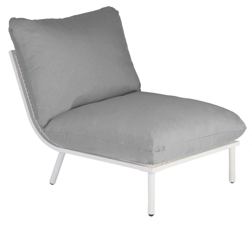 Alexander Rose - Beach Lounge Mittelelement - grau - Shell - outdoor