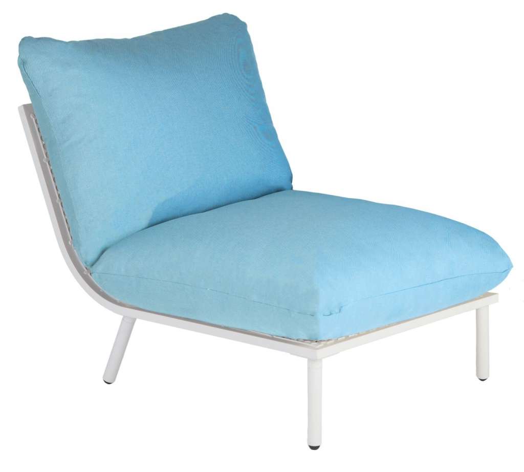 Alexander Rose - Beach Lounge Mittelelement - türkis - Shell - outdoor