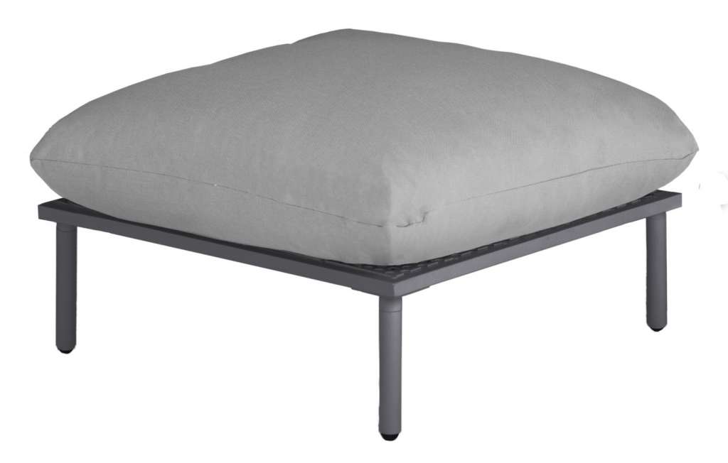 Alexander Rose - Beach Lounge Fußhocker - grau - Flint - outdoor