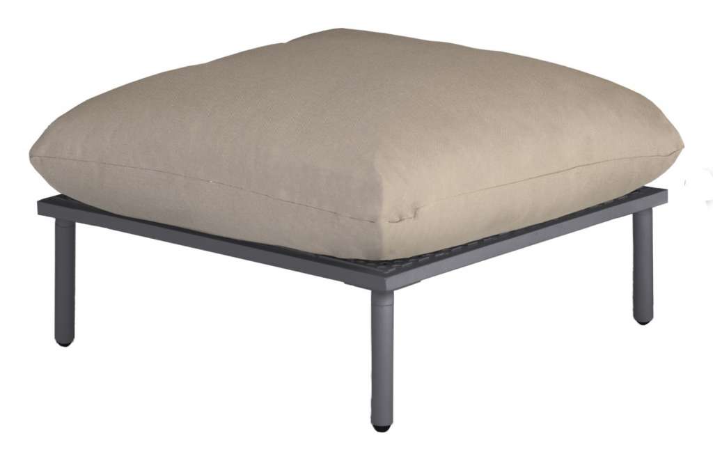 Alexander Rose - Beach Lounge Fußhocker - taupe - Flint - outdoor
