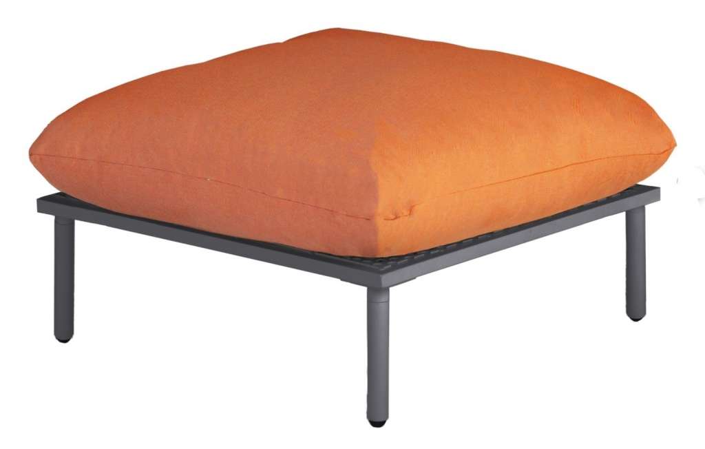 Alexander Rose - Beach Lounge Fußhocker - orange - Flint - outdoor