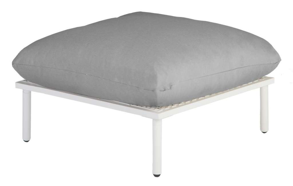 Alexander Rose - Beach Lounge Fußhocker - grau - Shell - outdoor