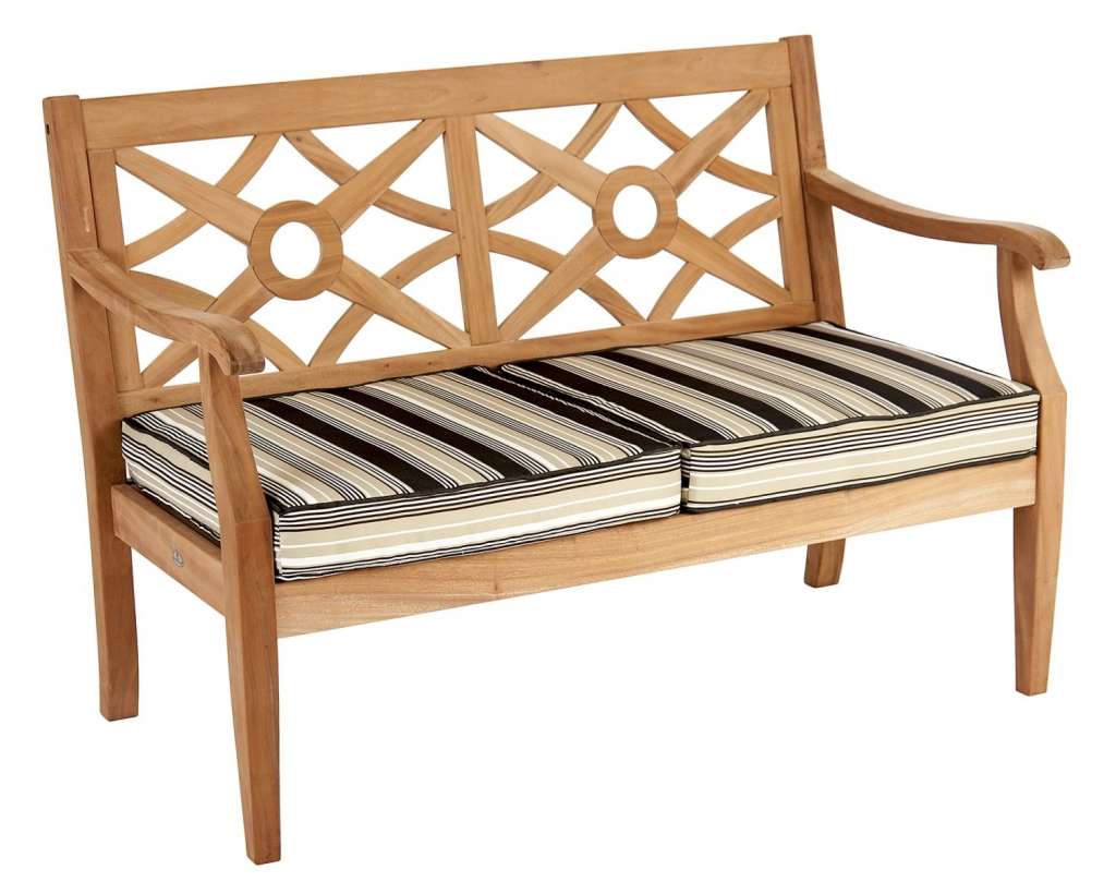 Alexander Rose - Mahagoni Heritage Bank -  - mit Kissen 2-Sitzer - outdoor