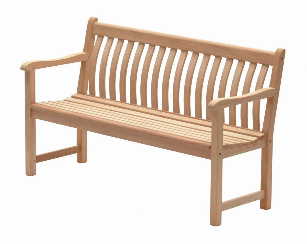 Alexander Rose - Mahagoni Broadfield Bank -  - 3-Sitzer - outdoor