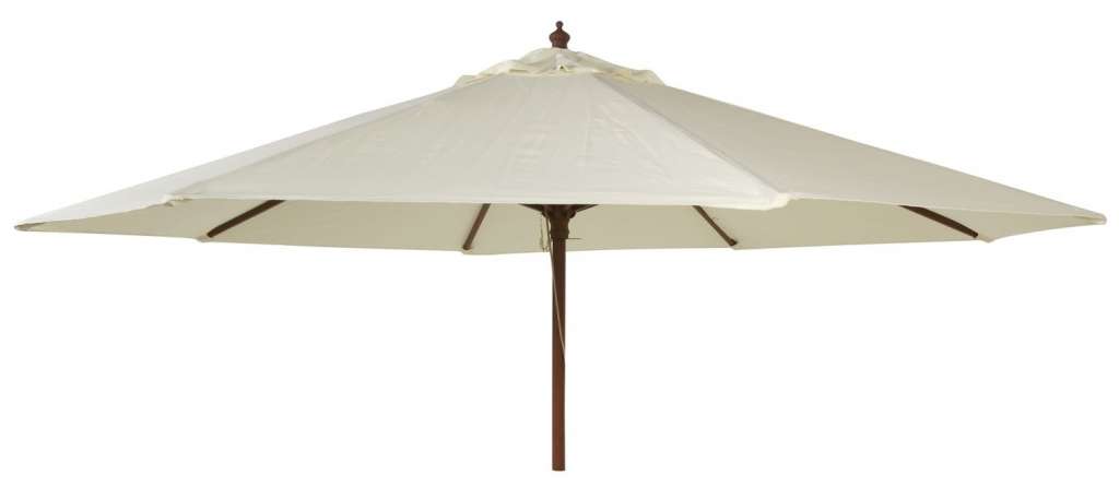Alexander Rose - Alexander Rose Sonnenschirm rund mit Kurbel - Ecru - Holz - Ø 270 cm - outdoor