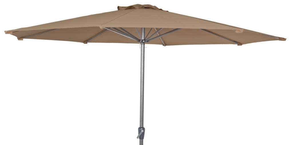 Alexander Rose - Alexander Rose Sonnenschirm rund mit Kurbel - Taupe - Alu - Ø 300 cm - outdoor