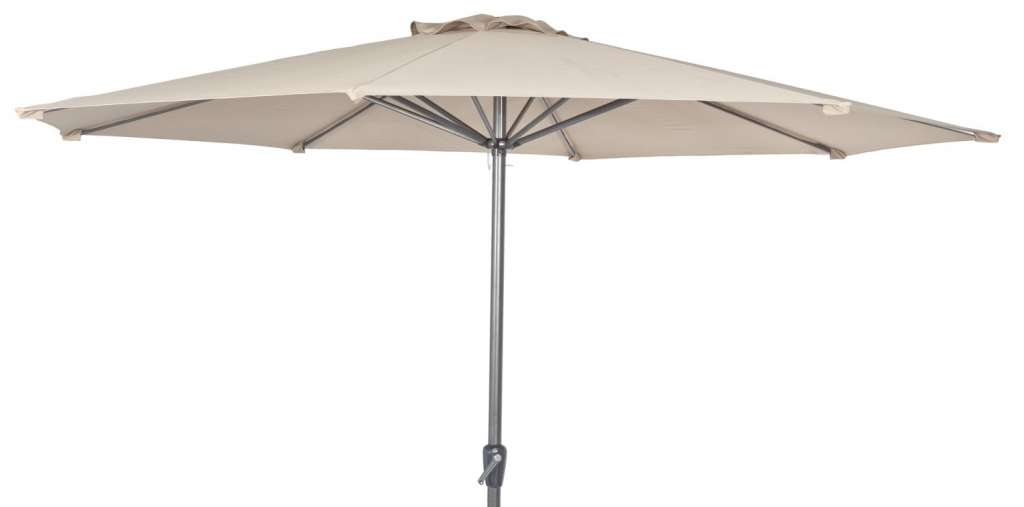 Alexander Rose - Alexander Rose Sonnenschirm rund mit Kurbel - Ecru - Alu - Ø 300 cm - outdoor