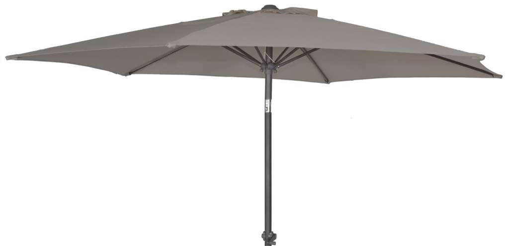 Alexander Rose - Alexander Rose Sonnenschirm rund mit Kurbel - Grey - Alu - Ø 270 cm - outdoor