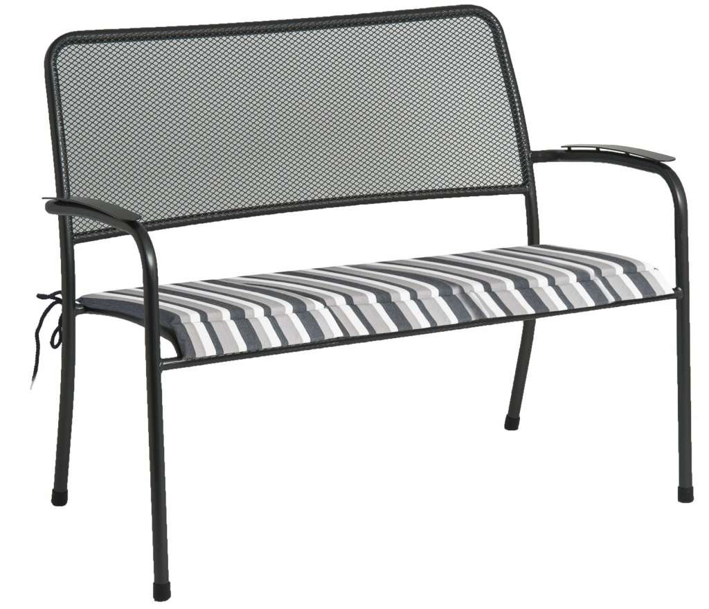 Alexander Rose - Portofino Sitzkissen für Bank - Charcoal - outdoor