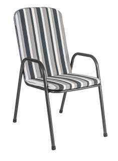 Alexander Rose - Portofino Sitzkissen für Stapelsessel - Charcoal - outdoor