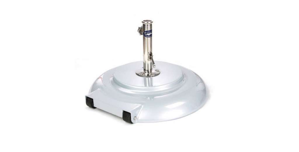 Tuuci - Schirmständer Aluminiumhülle mit Beton - Ø 61 cm - silber - outdoor
