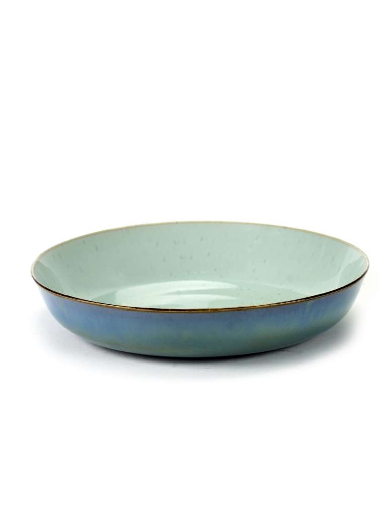 Serax - Terres De Rêve Teller tief - light blue/ smokey blue - M - indoor