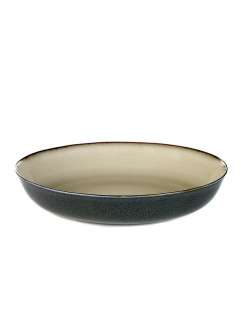 Serax - Terres De Rêve Teller tief - misty grey/ dark blue - M - indoor