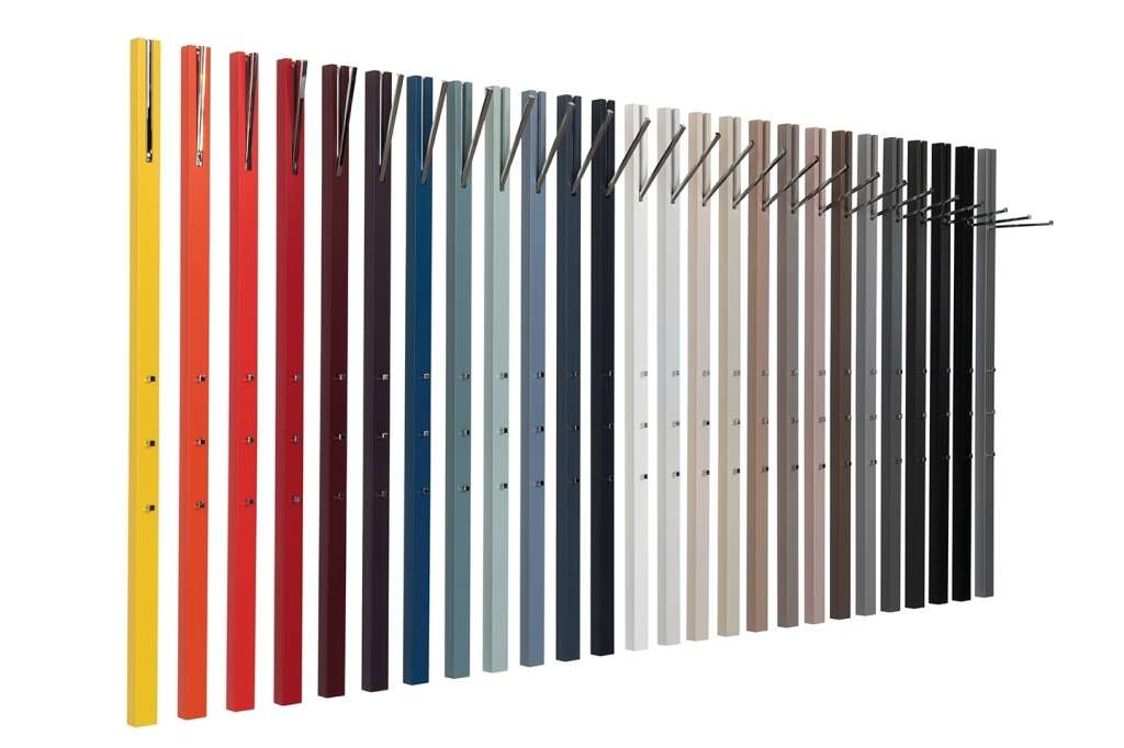Schönbuch - Line Wandgarderobe - Lack granit - mit ausklappbarer Stange - indoor