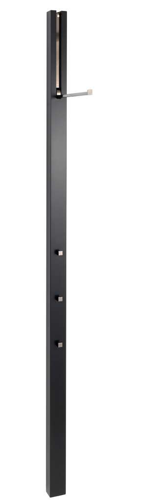 Schönbuch - Line Wandgarderobe - Lack schwarz - mit ausklappbarer Stange - indoor