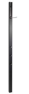 Schönbuch - Line Wandgarderobe - Lack schwarz - mit ausklappbarer Stange - indoor