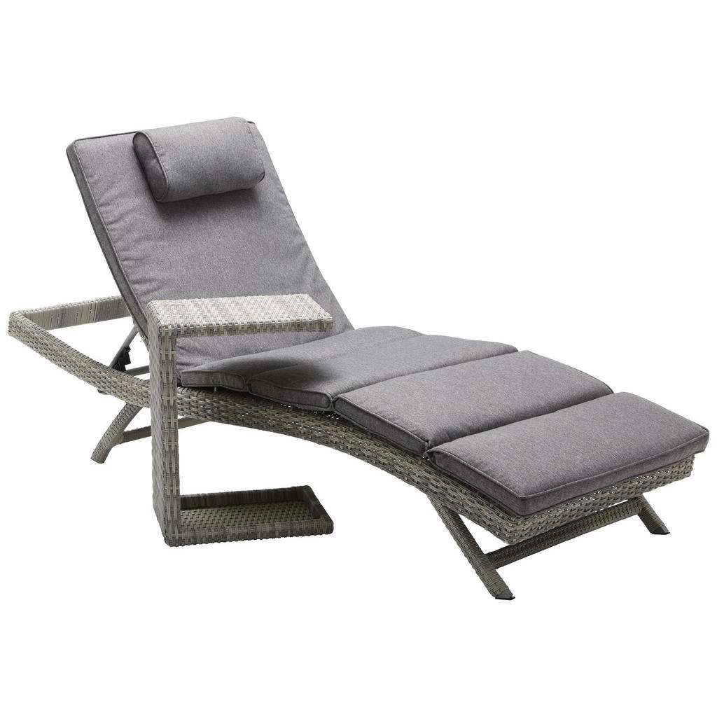 Ambia Garden GARTENLIEGE Aluminium pulverbeschichtet Grau