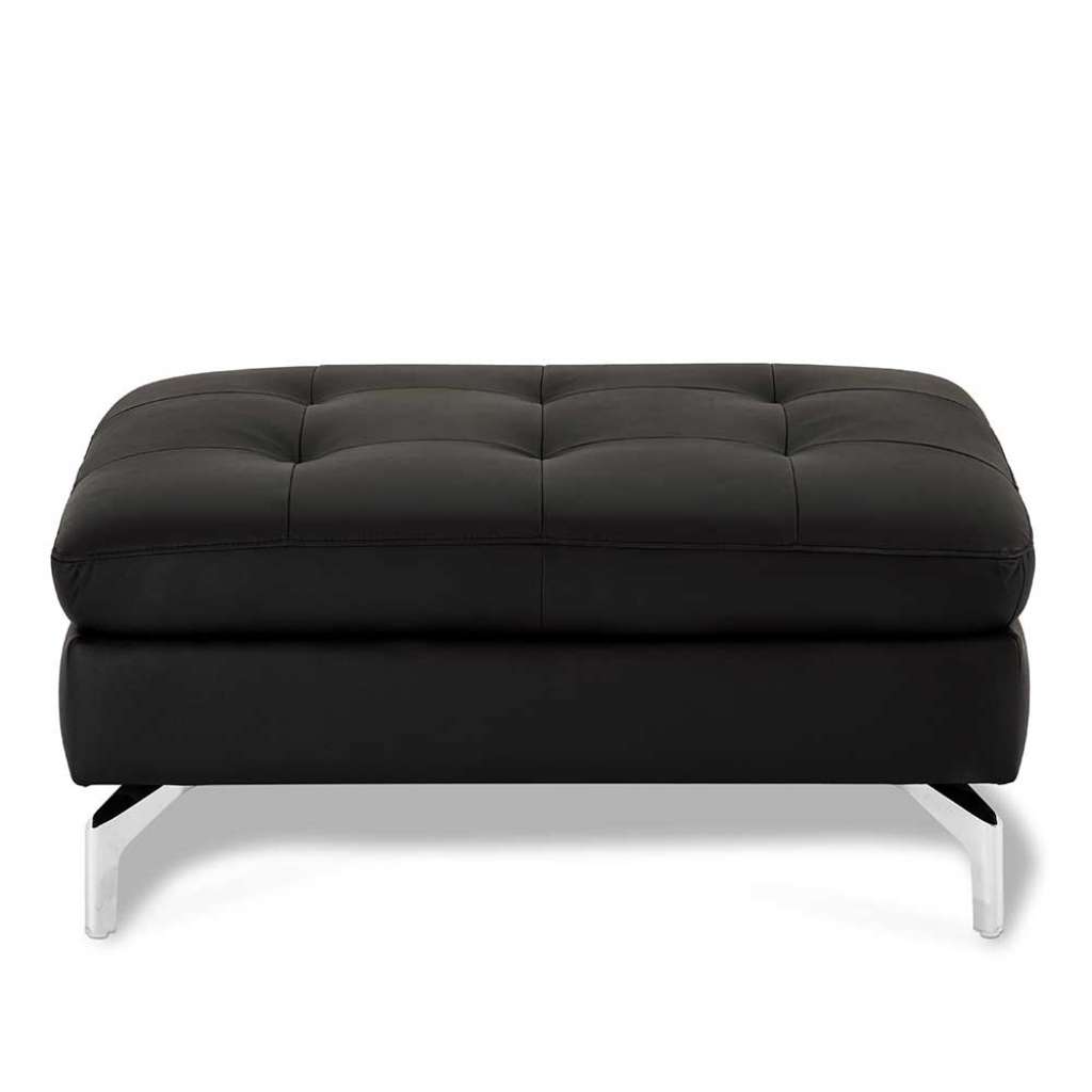 Sofahocker in Schwarz 45 cm hoch