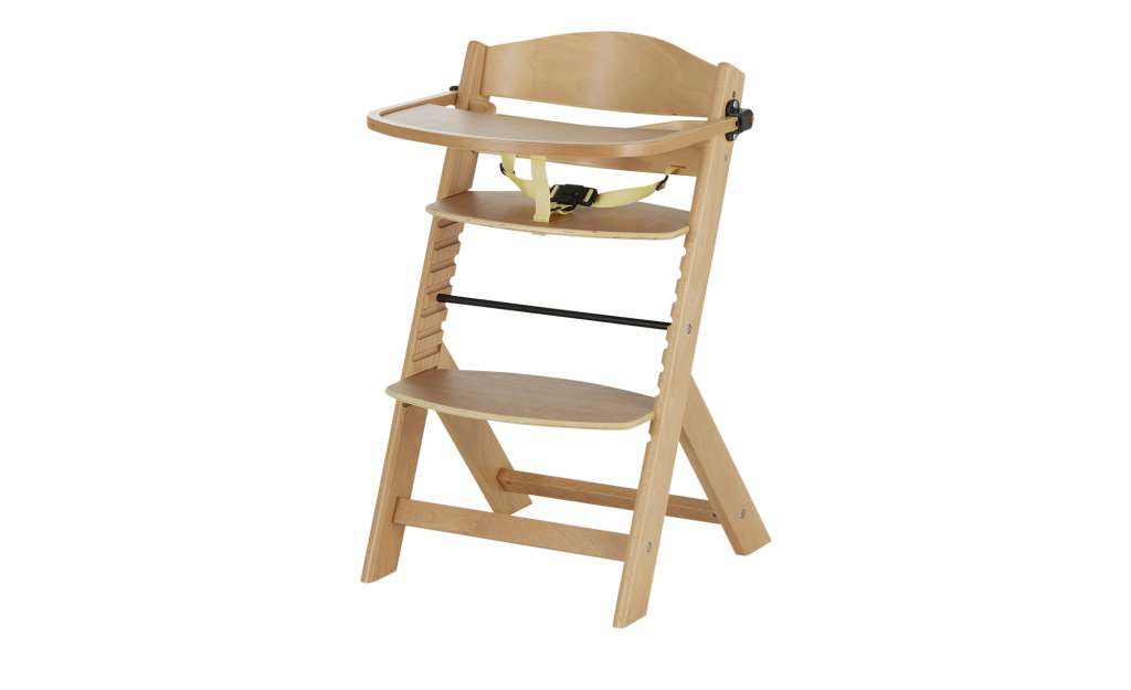 Schardt Treppenhochstuhl  Domino ¦ holzfarben ¦ Hochstuhl: Buche massiv, Lackierung: auf wasserbasis, Spielbrett: Buche Sperrholz  ¦ Maße (cm): B: 45 H: 78 T: 50 Baby > Babymöbel > Hochstühle - Höffner