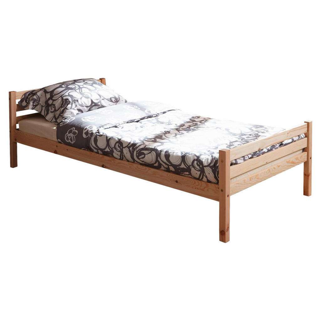 Carryhome BETT Kiefer massiv 90/200 cm, Braun