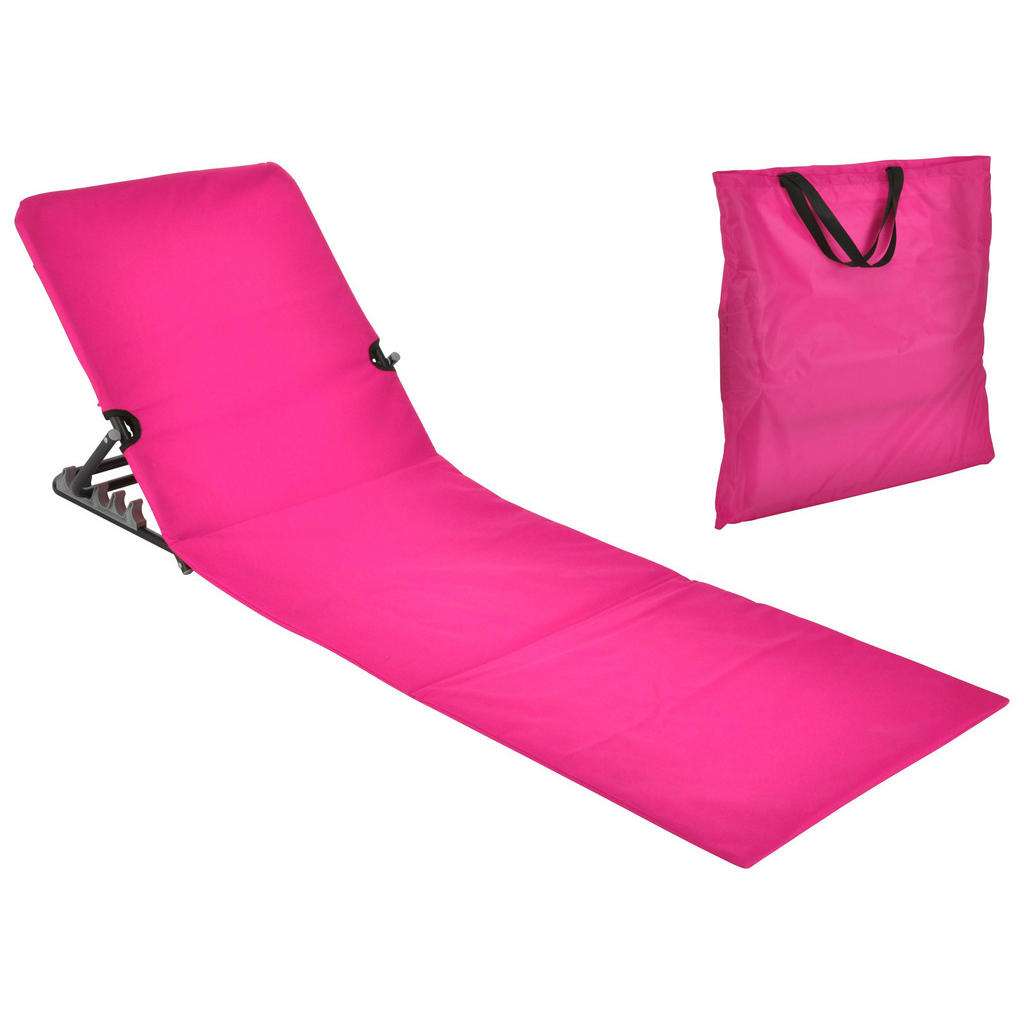 XXXL STRANDLIEGE Stahl pulverbeschichtet Polyvinylchlorid (PVC), Schaumstoff Rosa