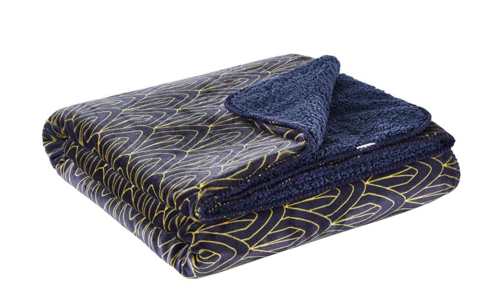 HOME STORY Flanell Fleecedecke  Luxury ¦ blau ¦ 100% Polyester ¦ Maße (cm): B: 150 Heimtextilien > Kuscheldecken - Höffner