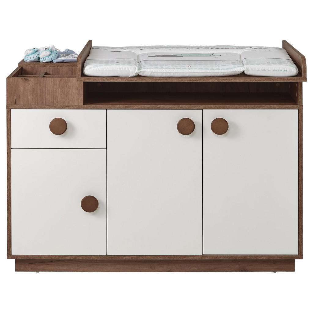 Roba WICKELKOMMODE Nordic Star braun, Weiß, braun