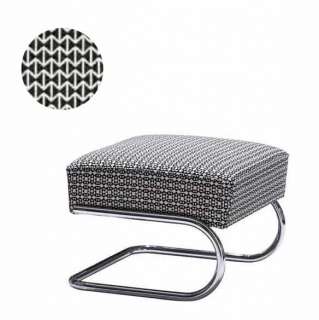 Thonet - S 411 H Maharam Double Triangles  - schwarz/weiß - indoor