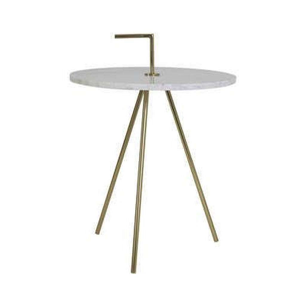 XXXL BEISTELLTISCH Weiß, Gold