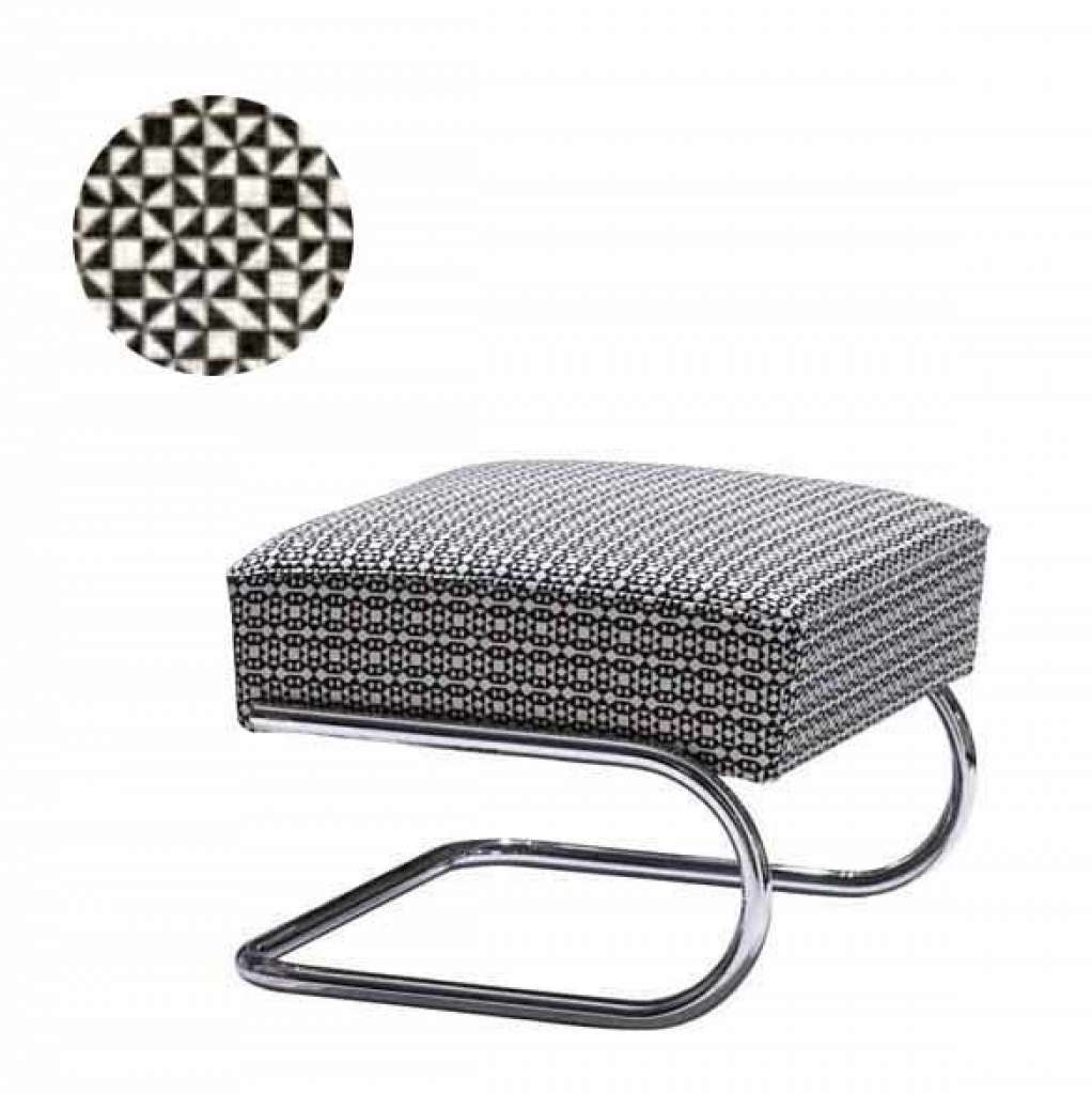 Thonet - S 411 H Maharam Checker Split - schwarz/weiß - indoor