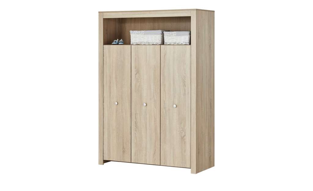 Kleiderschrank 3-türig  Max ¦ holzfarben ¦ Maße (cm): B: 186 H: 54 Baby > Babymöbel > Babykleiderschränke - Höffner