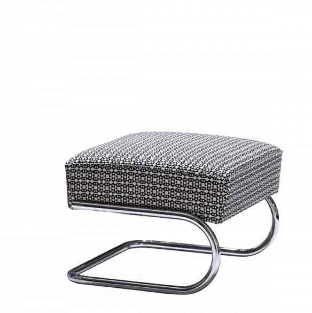 Thonet - S 411 H Maharam Facets - schwarz/weiß - indoor