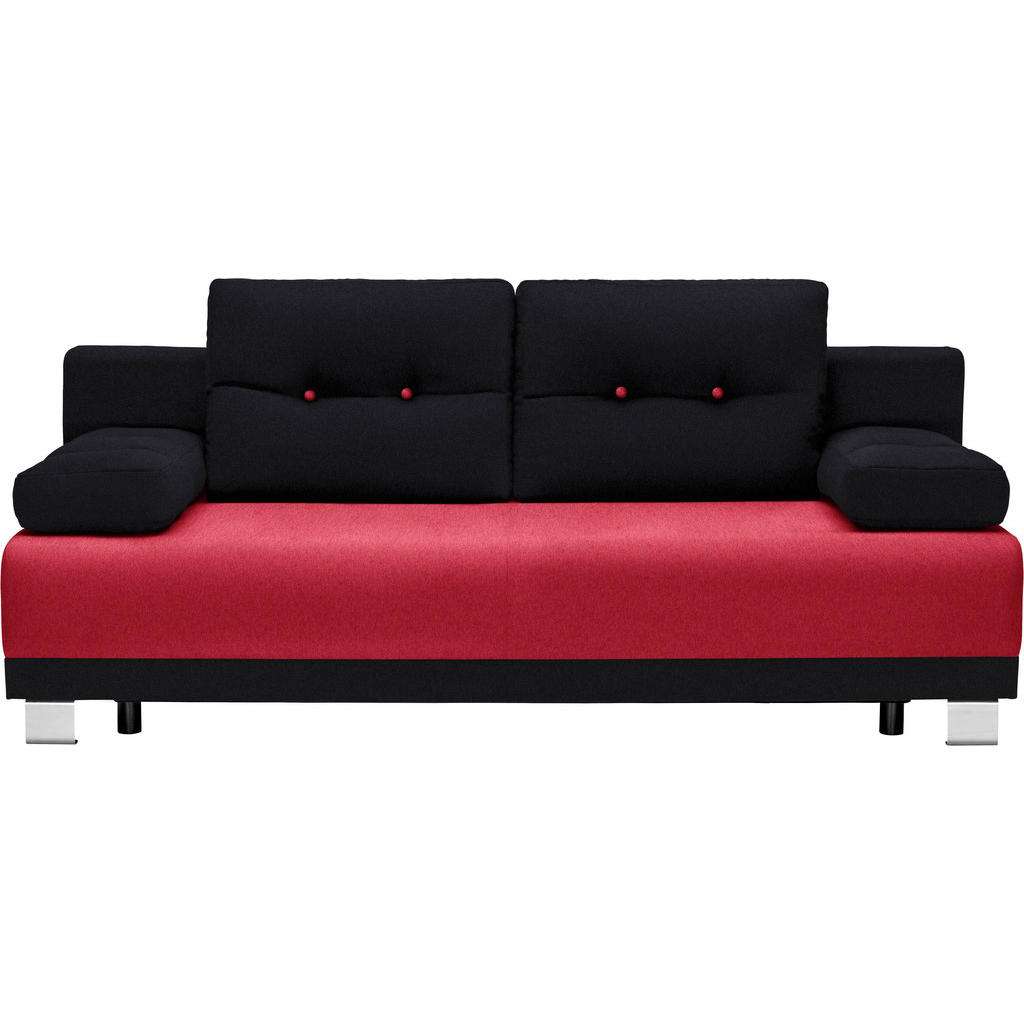 Carryhome SCHLAFSOFA Webstoff Rot