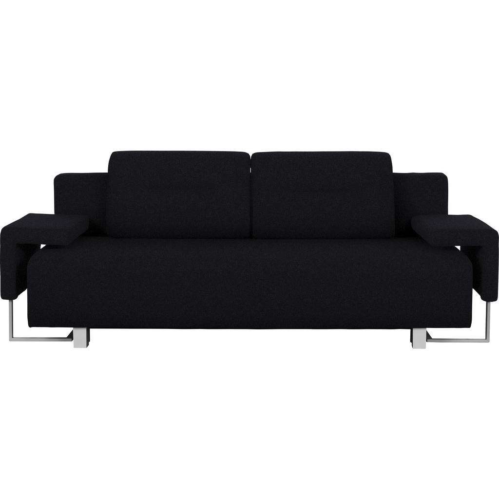 Carryhome SCHLAFSOFA Webstoff Schwarz