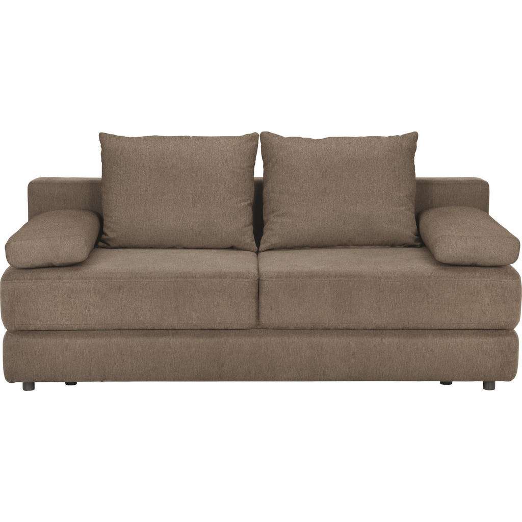 Carryhome SCHLAFSOFA Webstoff Braun